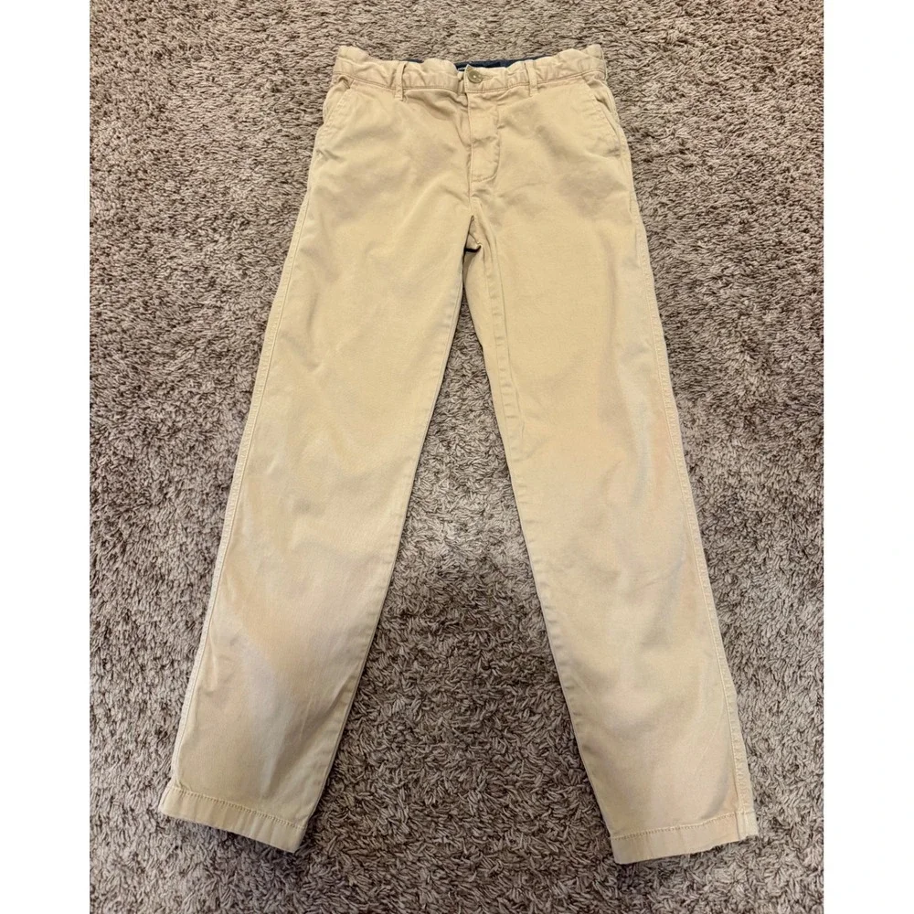 Nordstrom Teen Boy Outfit  White Button Down Shirt Size 10 & Khaki Pants Size 12